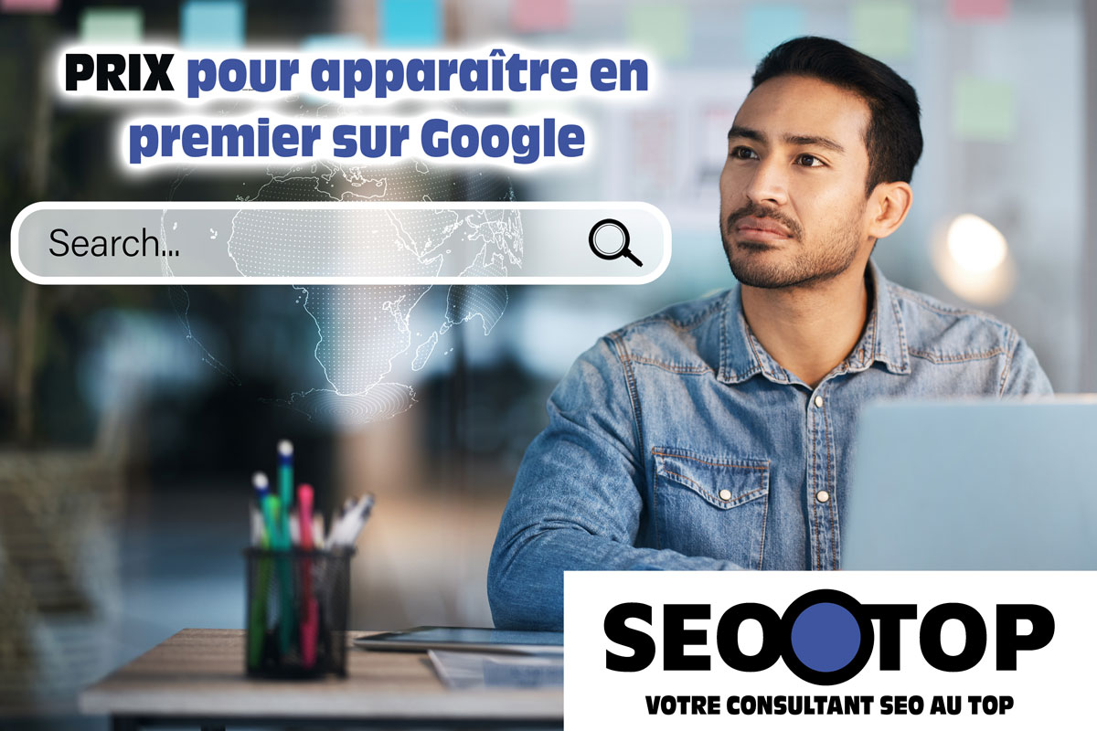 Prix pour apparaître en premier sur Google avec SEOOTOP