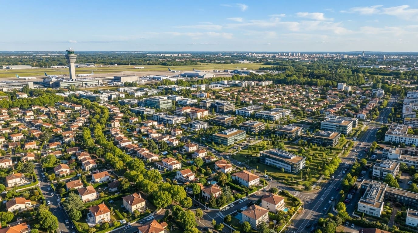 Mérignac vue du ciel