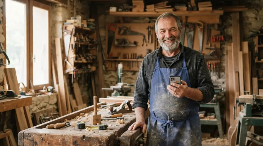 Artisan du Taillan-Médoc recevant une demande de devis