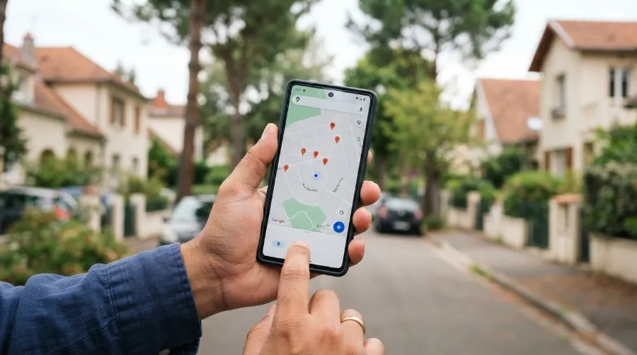 Recherche d'un artisan sur smartphone à Canéjan