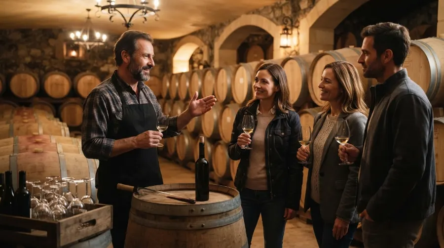 Dégustation dans un domaine viticole de Villenave-d'Ornon