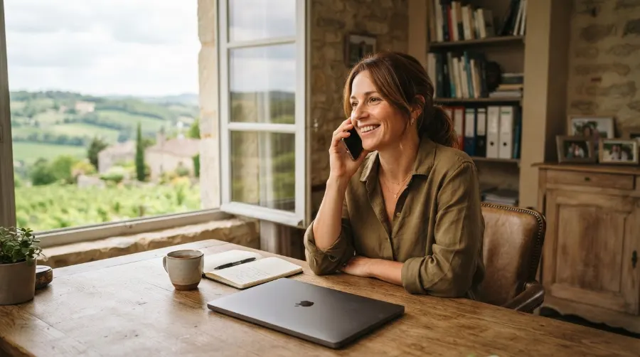 Échange téléphonique avec une cliente du Lot-et-Garonne